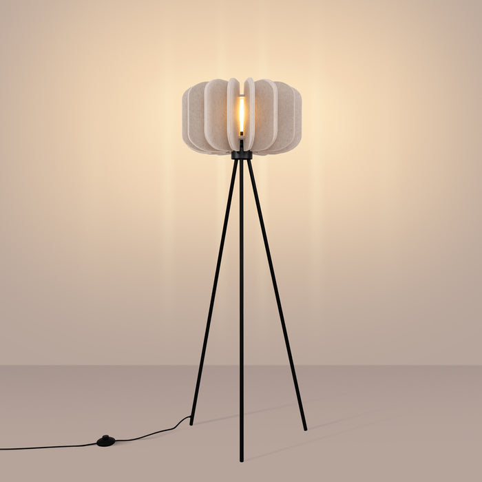 SOLLUX SL.1863 Lámpara de pie MULA 45 beige beige/negro