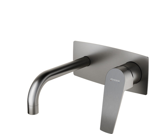 GENEBRE 69131 34 52 66 KLOE Grifo Monomando Empotrado 16CM Acero Cepillado