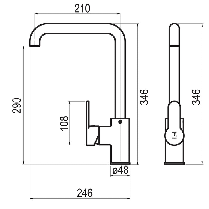 PRESTO 2158616 Zip Plus 2.0 cocina Negro
