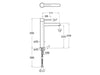 ROCA A5A343FCN0 NU Grifo Monomando Lavabo Caño Alto Cold Start Maneta Pin Negro Titanio