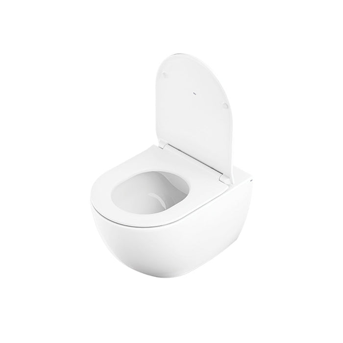 OLI 888231+888360 LAKE Inodoro Suspendido Rimless con Asiento Fijaciones Ocultas Blanco