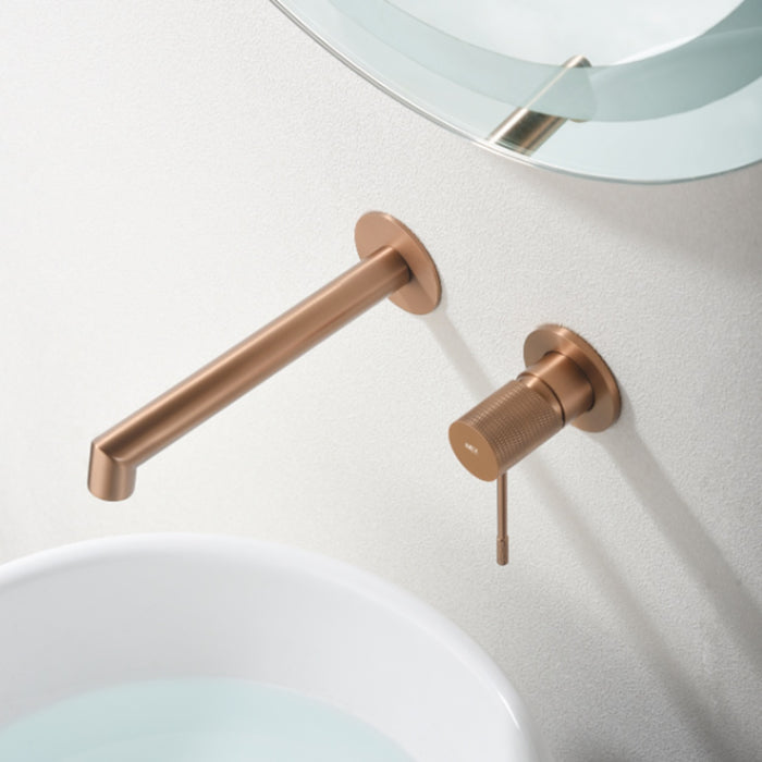 IMEX GLD038/ORC LINE Monomando Empotrado Lavabo Oro Rosa Cepillado