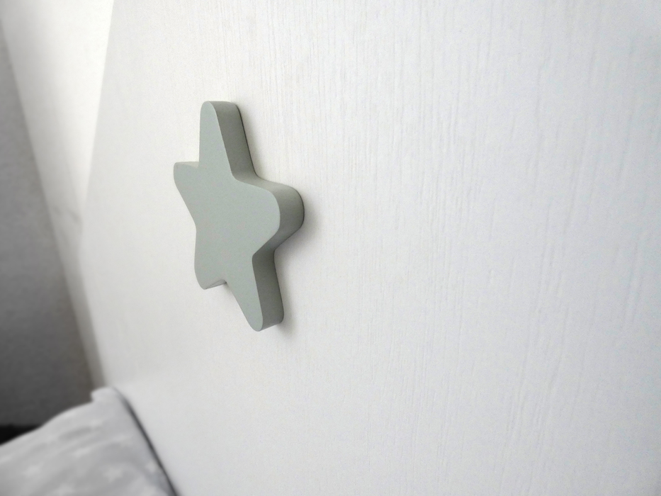 MUEBLES PITARCH Cabecero Sweet Blanco Atlas/Estrella gris