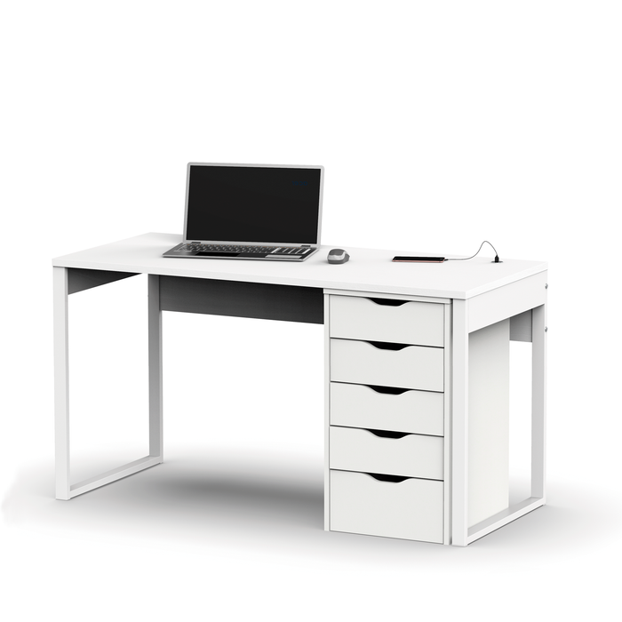 MUEBLES PITARCH Mesa Nexus Blanco Atlas/pata blanca