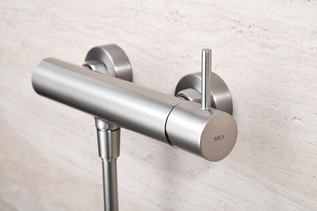 IMEX BDM039-5NQ MONZA Grifo Monomando Para Ducha Níquel Cepillado