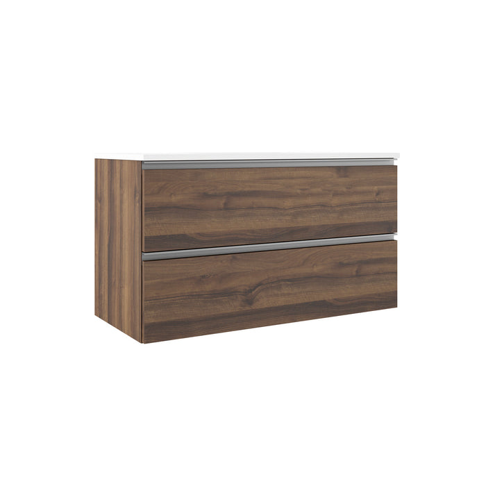 VISOBATH GRANADA Conjunto Completo Mueble de Baño Suspendido 2 Cajones Color Valenti Tirador Aluminio