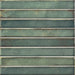 LA PLATERA BRICK RAKU EMERALD 35x35 Azulejo Pasta Blanca