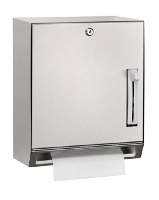 MEDICLINICS DTP025CS Dispensador de Papel de Toalla Accionado por Palanca Acero Inox