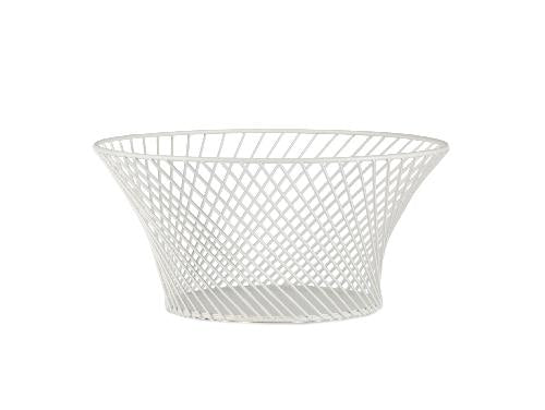 ANDREA HOUSE MS71119 Centro De Mesa Metal Blanco Ø26X12