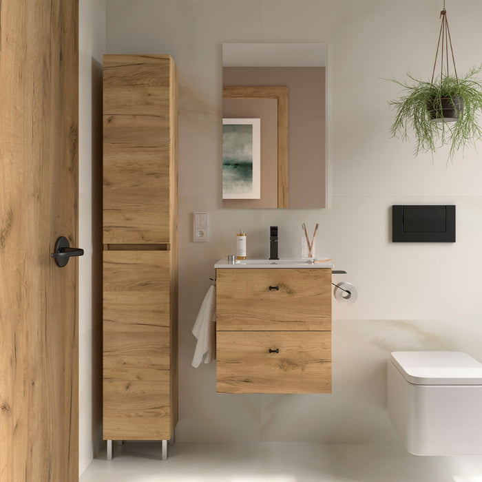 SALGAR INARA Conjunto Mueble 2C Fondo Reducido Roble África