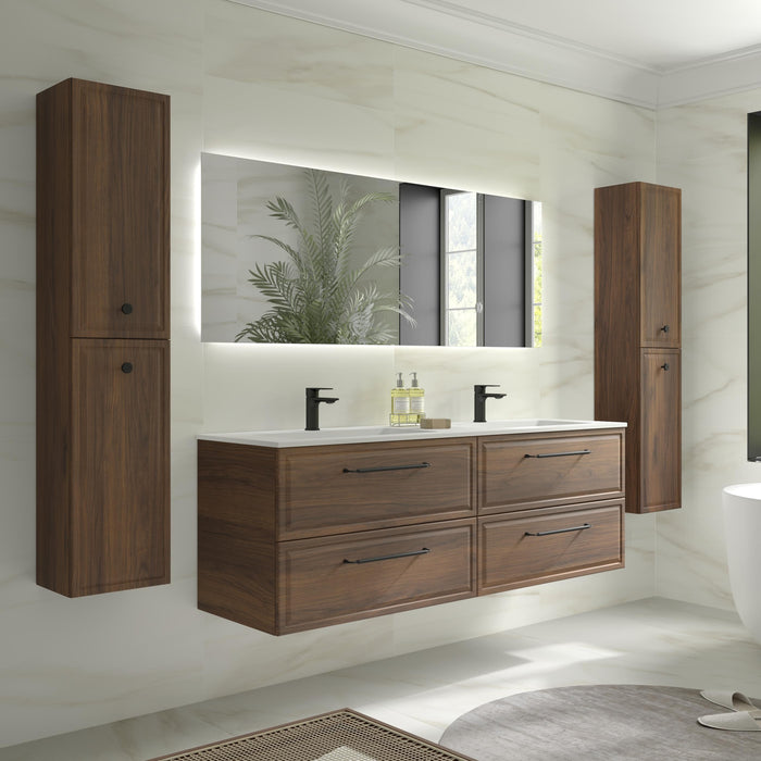 SALGAR 121808 RUNA Mueble+Lavabo VILNA 160cm Nogal