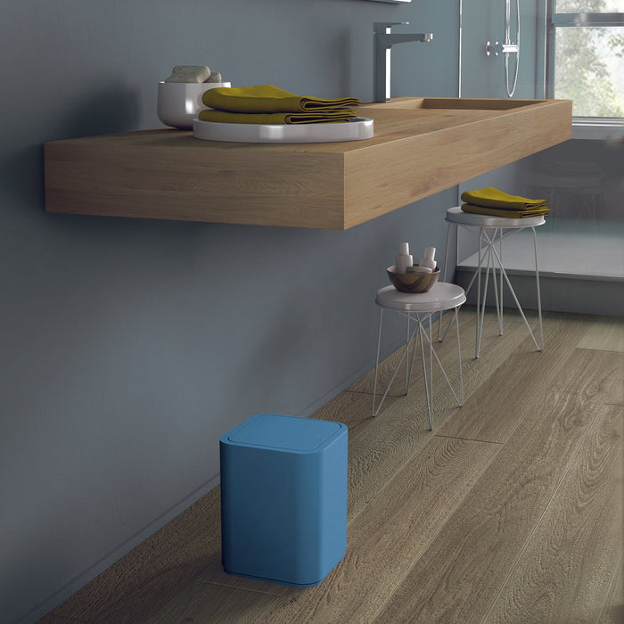 GEDY 63098600900 SEVENTY Papelera Con Tapa 8 Litros Azul Celeste