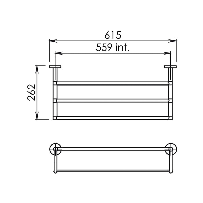 GEDY FE351400000 FELCE Estante Para Toallas Negro Mate