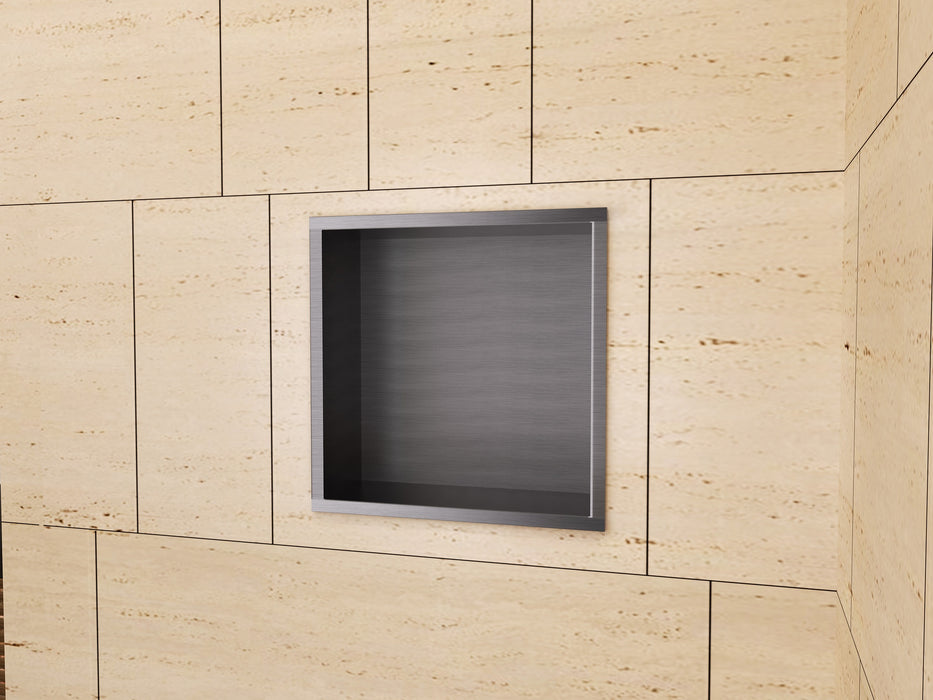 MEDIMEX HOR001/BGM ATLANTIC Hornacina 33x33 Black -Gun Metal
