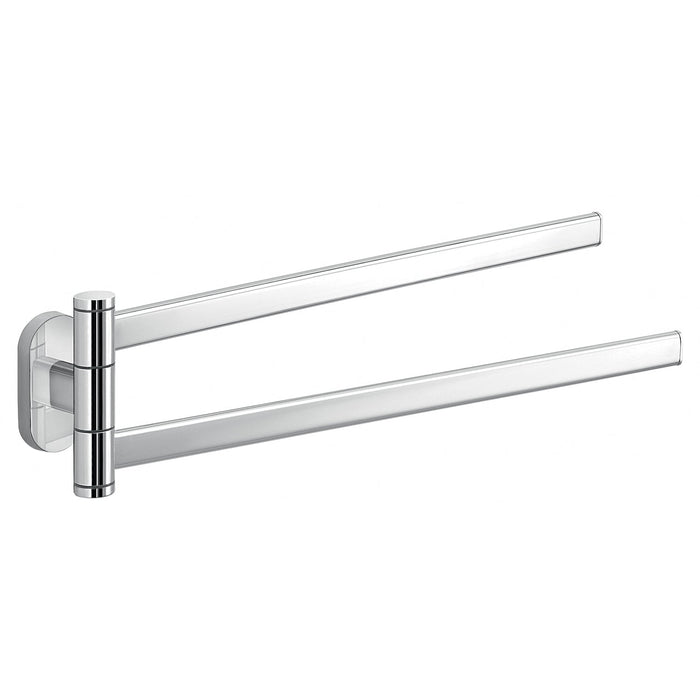 GEDY 53231300200 FEBO Toallero 2 Barras Giratorias 35 cm Cromo