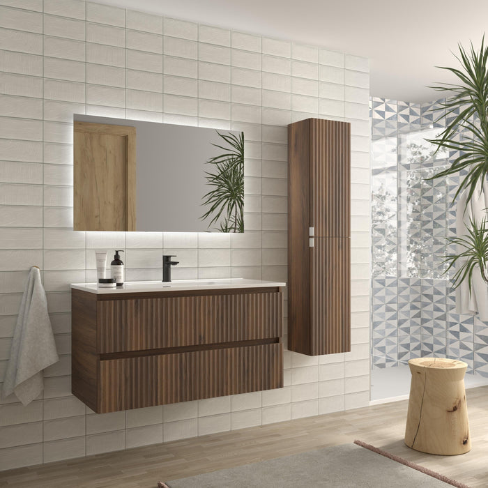 SALGAR KIRA Mueble+Lavabo IBON Color Nogal