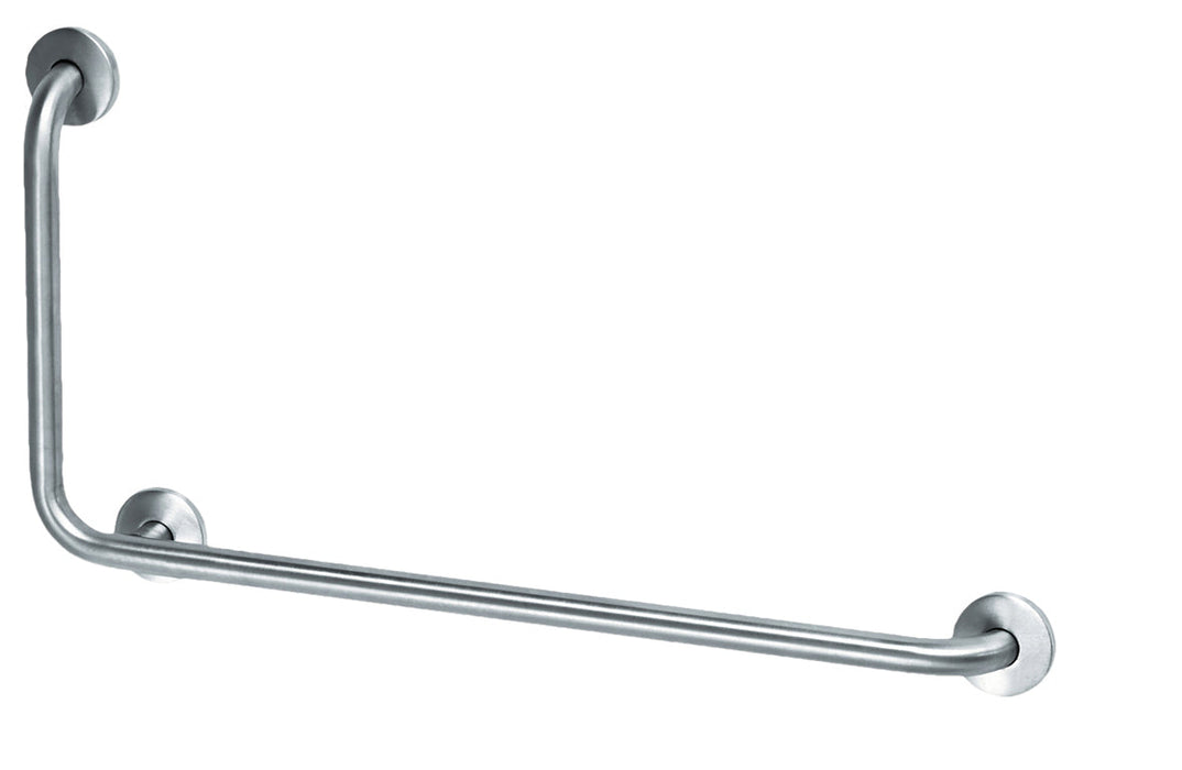 MEDICLINICS BAI090CS Barra Ángulo 90 Izquierda Inox Mate