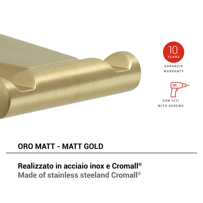 GEDY TN268800000 TONALE Percha Oro Mate
