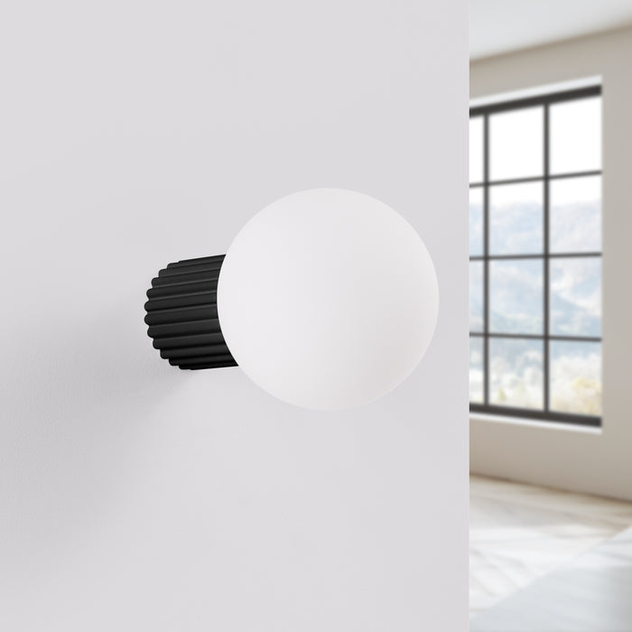 SOLLUX SL.1712 HALO Aplique Negro Ip44