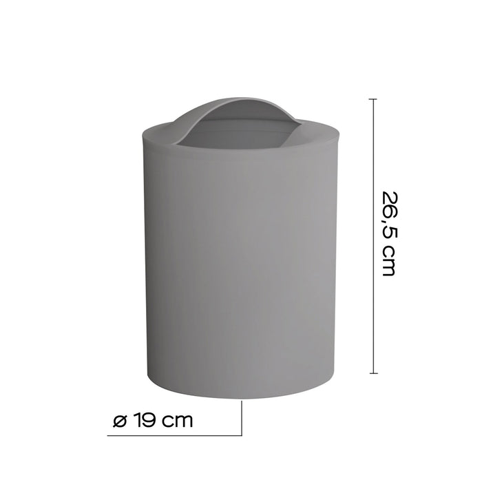 GEDY 12090800900 EYE Papelera 6L Gris
