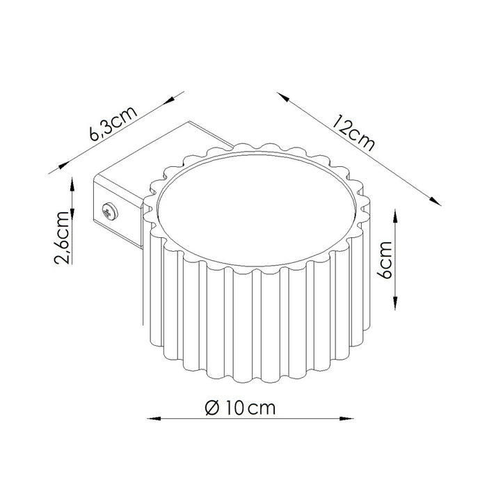SOLLUX SL.2623 Aplique de pared AURA salvia Gx53