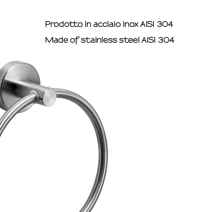 GEDY 50703800000 PROJECT Toallero Argolla Cepillado
