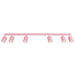 SOLLUX SL.3280 Lámpara De Techo Rayo 6L Rosa