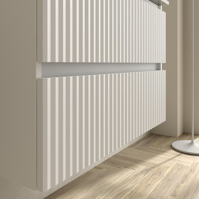 SALGAR 121777 KIRA Mueble+Lavabo LISBOA 140cm Blanco Mate