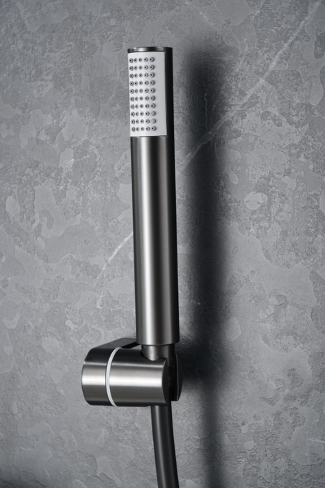 IMEX BTG053-4BGM GÉNOVA Grifo Termostático Para Bañera Black Gun Metal