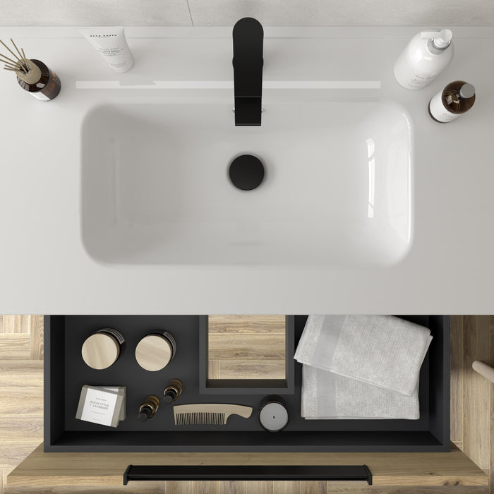 SALGAR LENI Mueble+Lavabo IBON Color Roble
