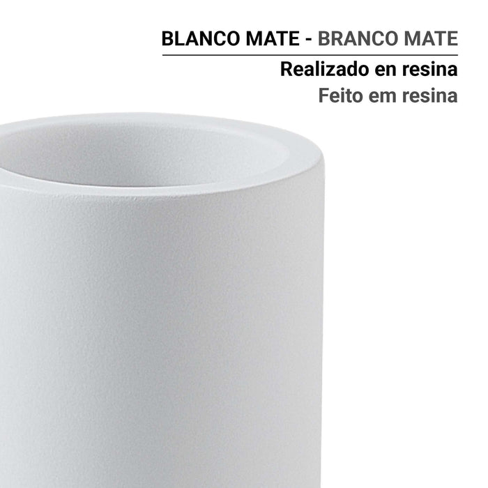 GEDY BR980200000 BRENDA Portacepillos Blanco Mate