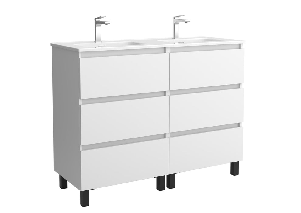 SALGAR BEQUIA Mueble 3C Lavabo Constanza 120 cm Blanco Mate