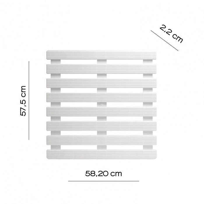 GEDY CO830200300 G-LIDO Tarima Ducha 58X58 Blanco