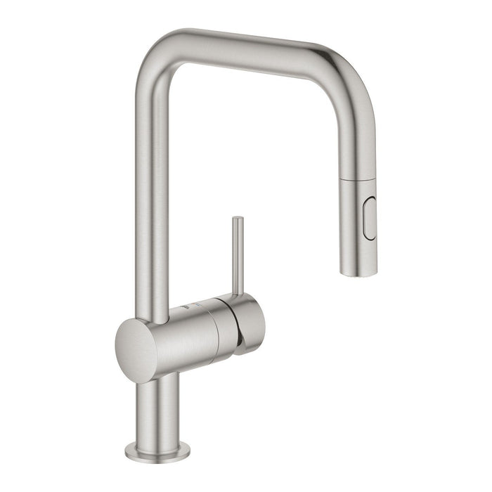 GROHE 32 322 DC2 MINTA Grifo Fregadero Extraible Caño U Cromo Mate