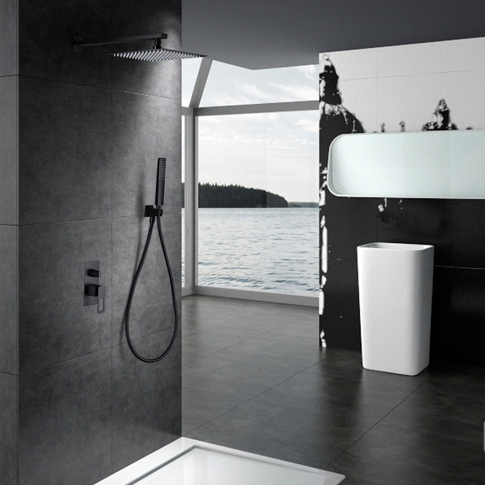 IMEX BDC032-6NG SUECIA Conjunto de Ducha Empotrado Monomando Negro Mate