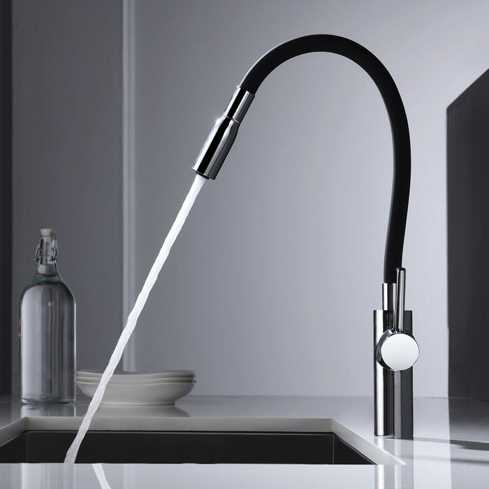 IMEX GCE016 TOKYO Grifo de Cocina Cromo/Negro