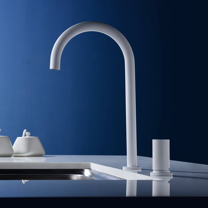 IMEX GCM001/BL MANACOR Grifo de Cocina Blanco Mate