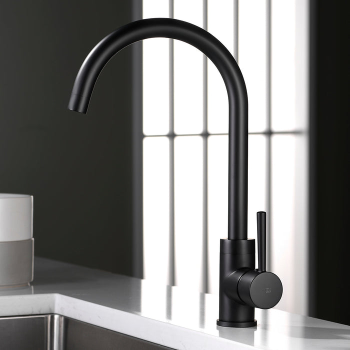 IMEX GCR002/NG LYON Grifo de Cocina Negro Mate