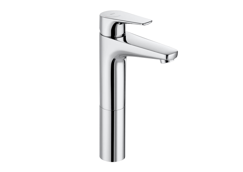 ROCA A5A3790C00 ATLAS Grifo Monomando Lavabo Caño Alto Liso Cromo