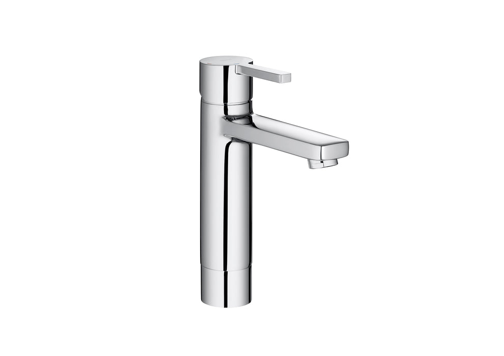 ROCA A5A3D96C00 NAIA Grifo Monomando Lavabo Mezzo Plus Liso Desagüe Clic Clac Cromo