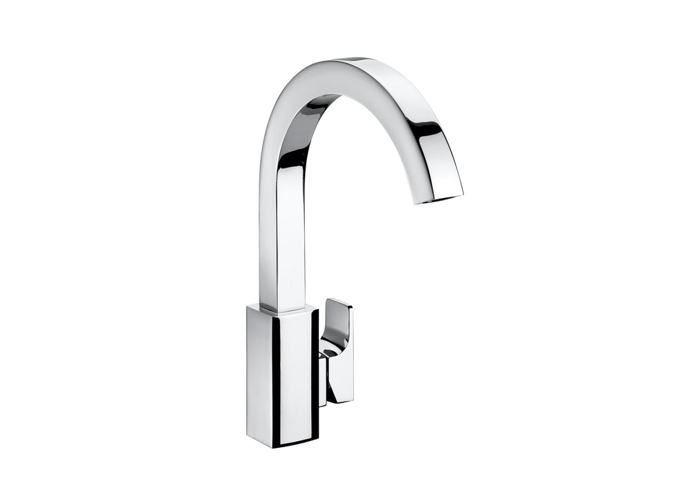 ROCA A5A8301C00 L90 Grifo Monomando Fregadero Caño U Giratorio Cromo