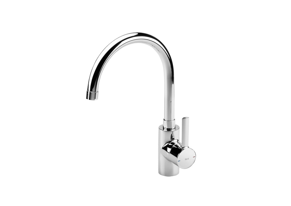 ROCA A5A8460C00 TARGA Grifo Monomando Fregadero Curvo Cromo