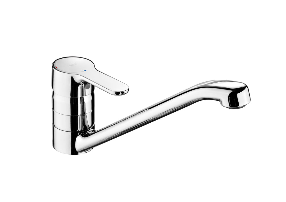 ROCA A5A8909C00 L20 Grifo Monomando Fregadero Caño Giratorio Bajo Cromo