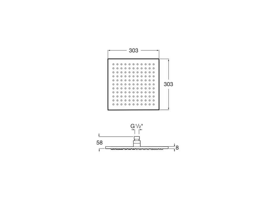 ROCA A5B4050SM0 RAINDREAM Rociador Inox
