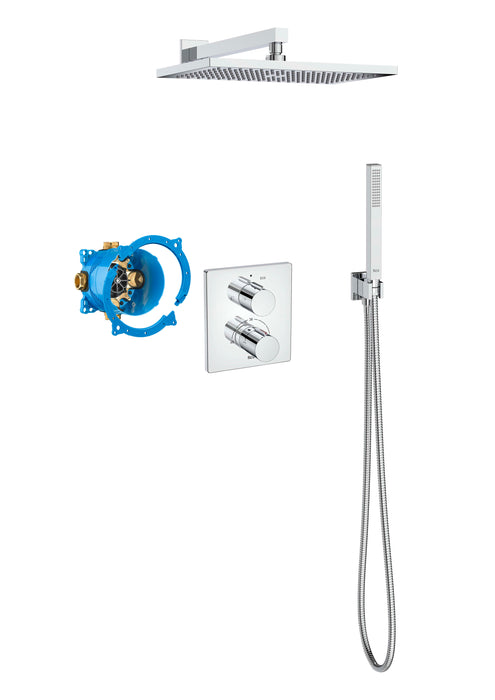 ROCA A5D1088C00 T-2000 ROCABOX SQUARE Grifo Termostático Empotrado Cromo