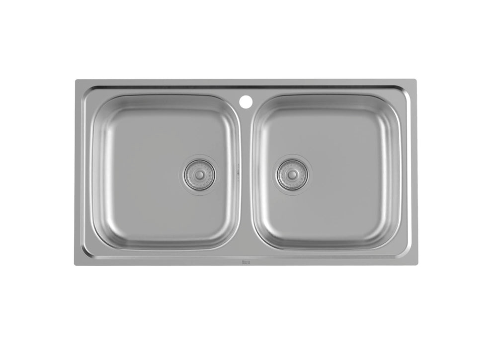 ROCA A872901A01 VICTORIA Fregadero 2 Cubetas 90 cm Acero Inoxidable