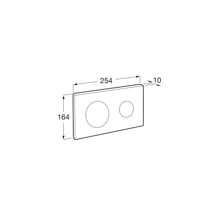 ROCA A8901890RG PL10 ONE DUAL Placa de Accionamiento Oro Rosado Posterior a 2021