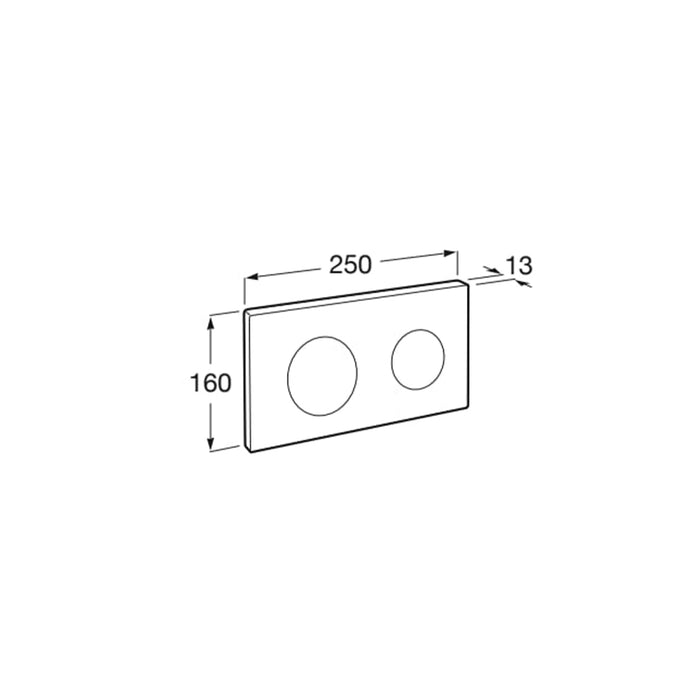 ROCA A89018920M PL10 ONE DUAL Placa de Accionamiento Café Posterior a 2021