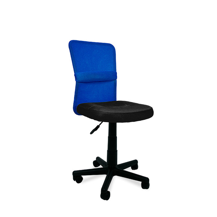 FURNITURE STYLE FS6228NGAZ ALBA Silla de Estudio Textil Color Negro/Azul