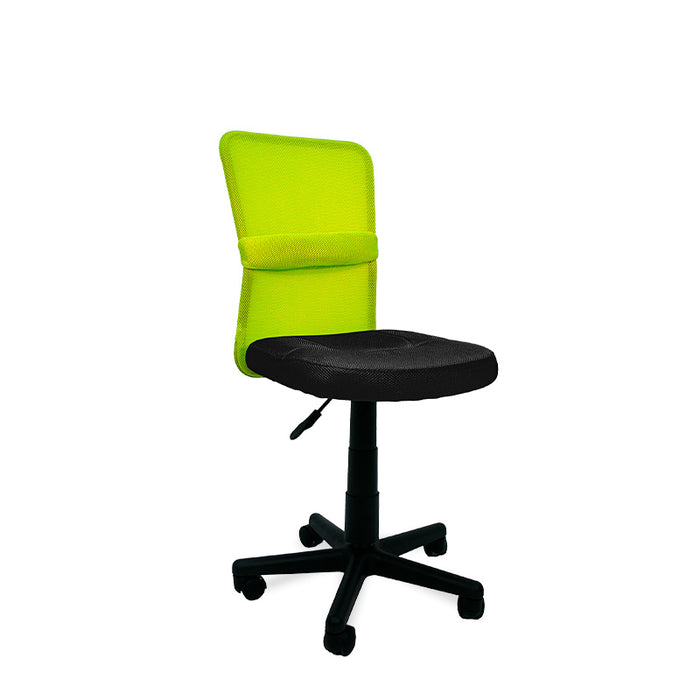 FURNITURE STYLE FS6228NGVR ALBA Silla de Estudio Textil Color Negro/Verde